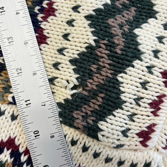 Vintage‎ 90s Eddie Bauer Geometric Patterned Mens Large Grandpa Crewneck Sweater - Picture 4 of 10